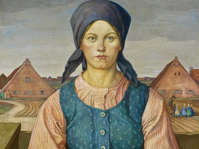 1878-Rudolf Schiestl - Ragazza della regione dell'aglio